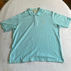 Tommy BAHAMA STRIPPED POLO SHIRT - XXL